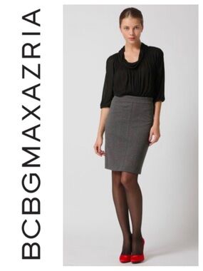 BCBGMaxAzria Jersey Knit Contrast Dress
